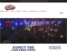 Tablet Screenshot of circuspartybar.com